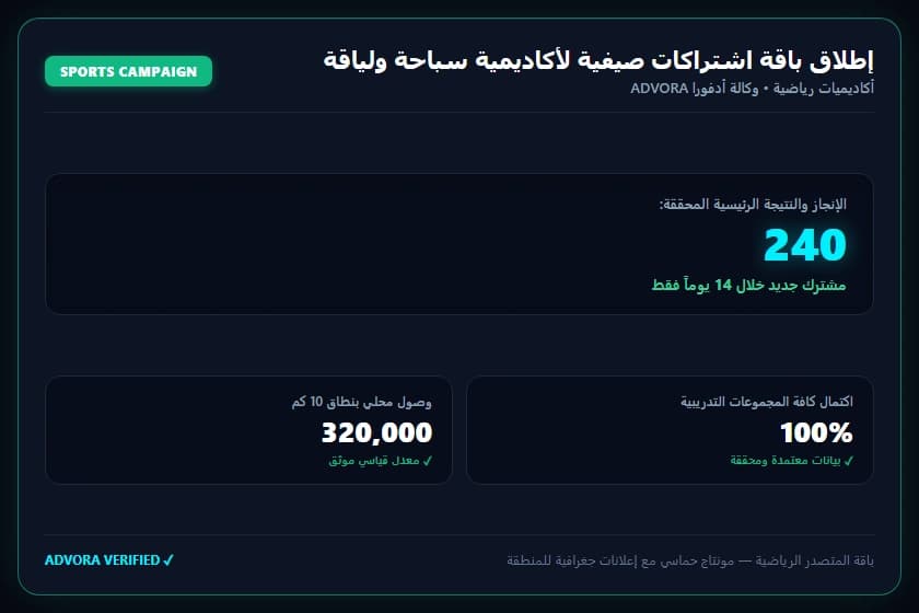 إطلاق باقة اشتراكات صيفية لأكاديمية سباحة ولياقة